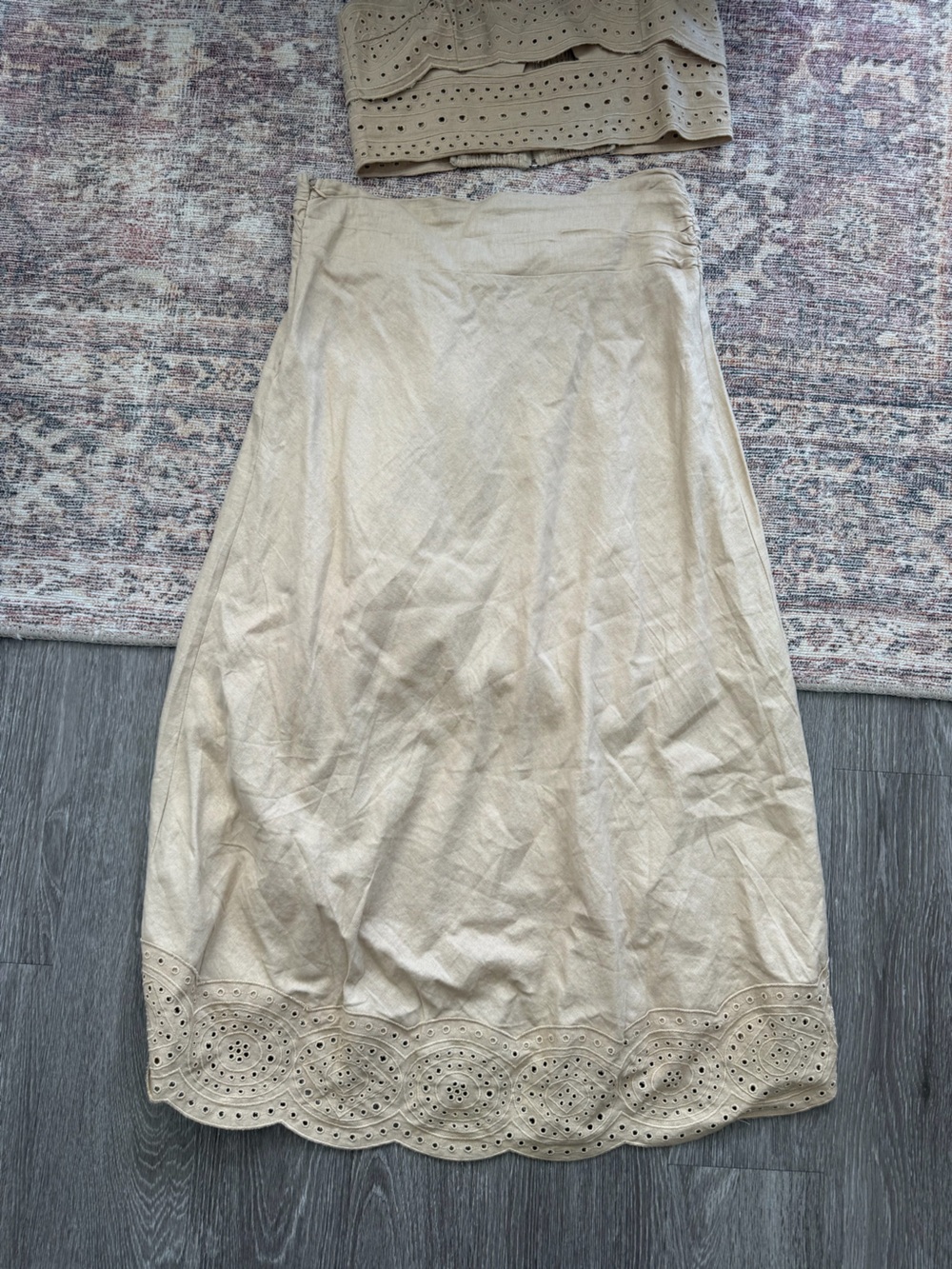 Jason Wu Linen Ruffle Embellishment Two Piece Set - Picture 7 of 13